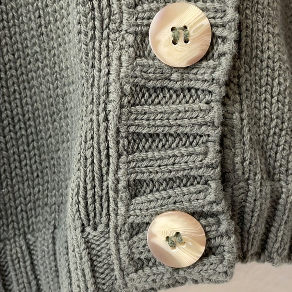 BKG & CO NY Olive Green Knit Cardigan OS - Picture 2 of 5